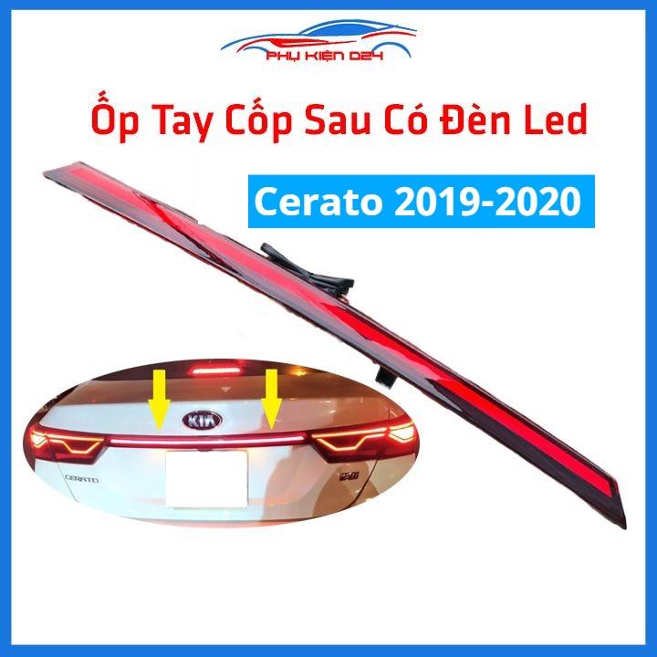 Ốp tay cốp sau có đèn led Cerato 2019-2020 ánh sáng đỏ trang trí xe
