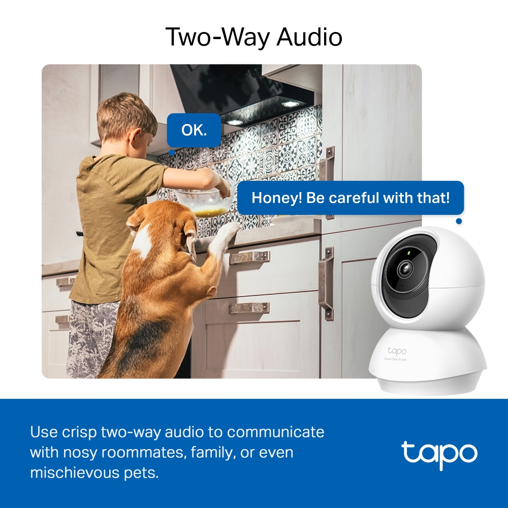 Camera AI WIFI TP-Link Tapo C230 | 3K 5MP (2880×1620 px) | Âm thanh 2 chiều | Quay quét | AI phát hiện thông minh | Bảo hành 2 năm | Hàng Chính Hãng
