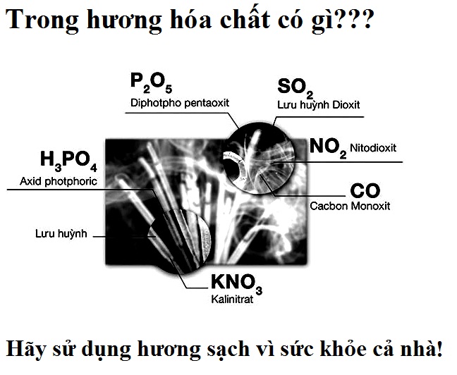 Hương (nhang) bài sạch Tuệ Lâm 38cm 50 nén tăm đỏ