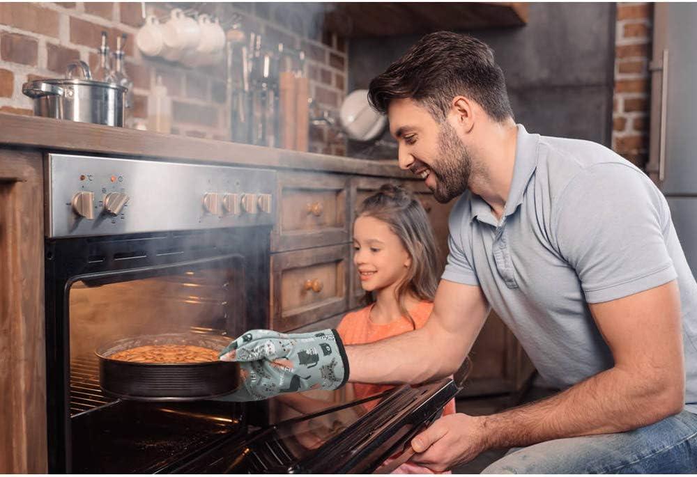 Găng tay nhà bếp, găng tay lò nướng lò nướng lò nướng manee chống nhiệt găng tay cách điện cho thịt nướng bánh pizza bánh pizza bánh 1 cặp