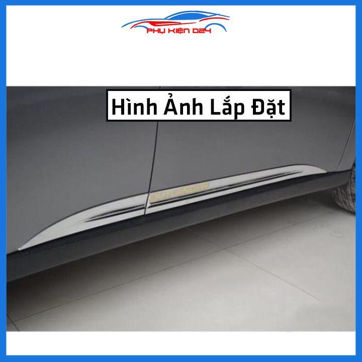 Bộ ốp nẹp sườn Outlander 2017-2018-2019-2020-2021-2022 mạ crom trang trí làm đẹp xe