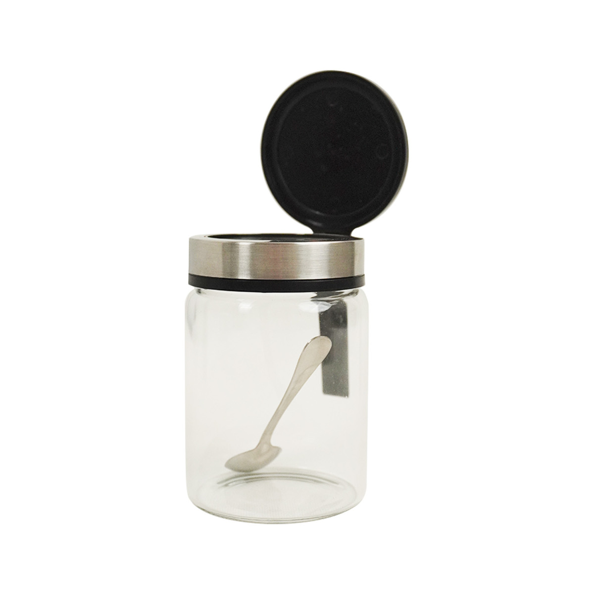 Bộ 3 hũ thủy tinh đựng gia vị 300ml Kalpen SB2 kèm khay và muỗng Inox