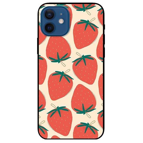 Ốp lưng dành cho Iphone 11 - 11 Pro - 11 Pro Max mẫu Họa Tiết Dâu Đỏ