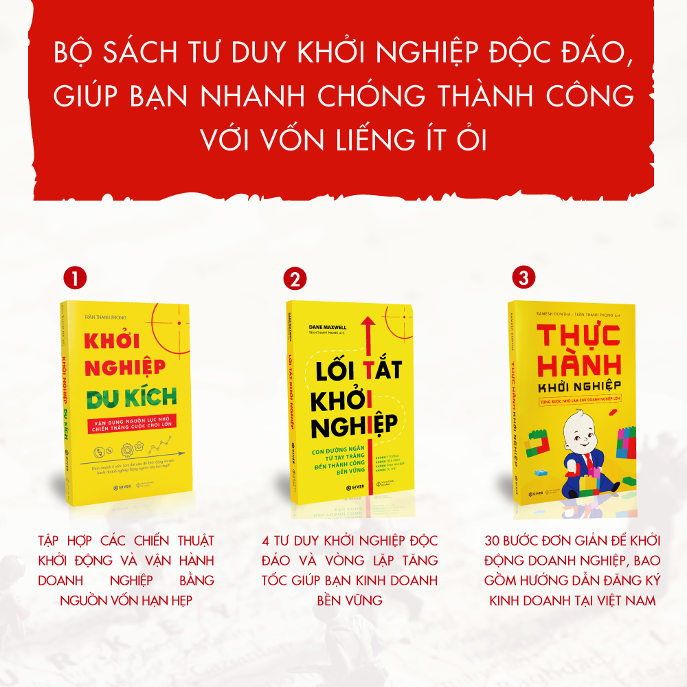 Bộ Sách Khởi Nghiệp Du Kích - Kinh Doanh Ít Vốn: Làm Thế Nào Để Khởi Động và Vận Hành Doanh Nghiệp Bằng Nguồn Vốn Hạn Hẹp