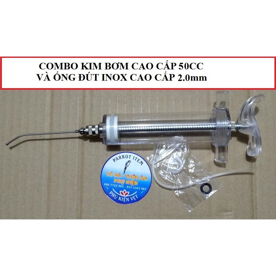 COMBO KIM BƠM CAO CẤP VÀ ỐNG ĐÚT INOX CAO CẤP NHẬP KHẨU CHO MỌI DÒNG VẸT