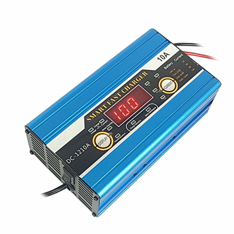 Phong cách mới nhất Bộ sạc Cadip 12V10A xe điện xe axít chì ắc quy sạc dây đai thông minh hiển thị
