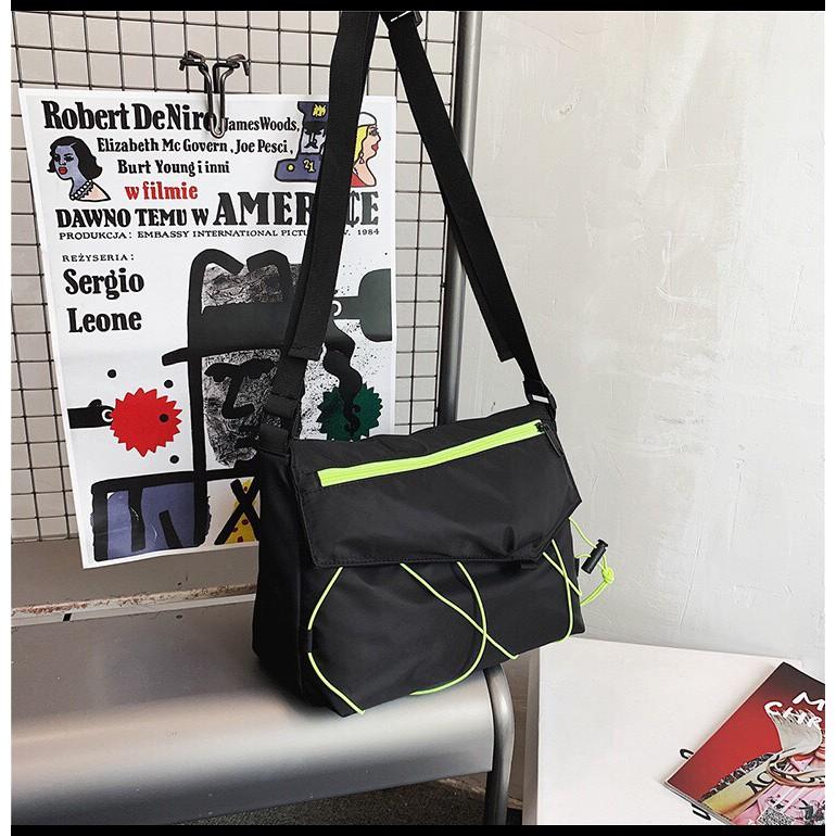 Túi Đeo Chéo Nam Nữ Cặp Sách ulzzang Thời Trang Unisex Vải Canvas Chống Nước B074