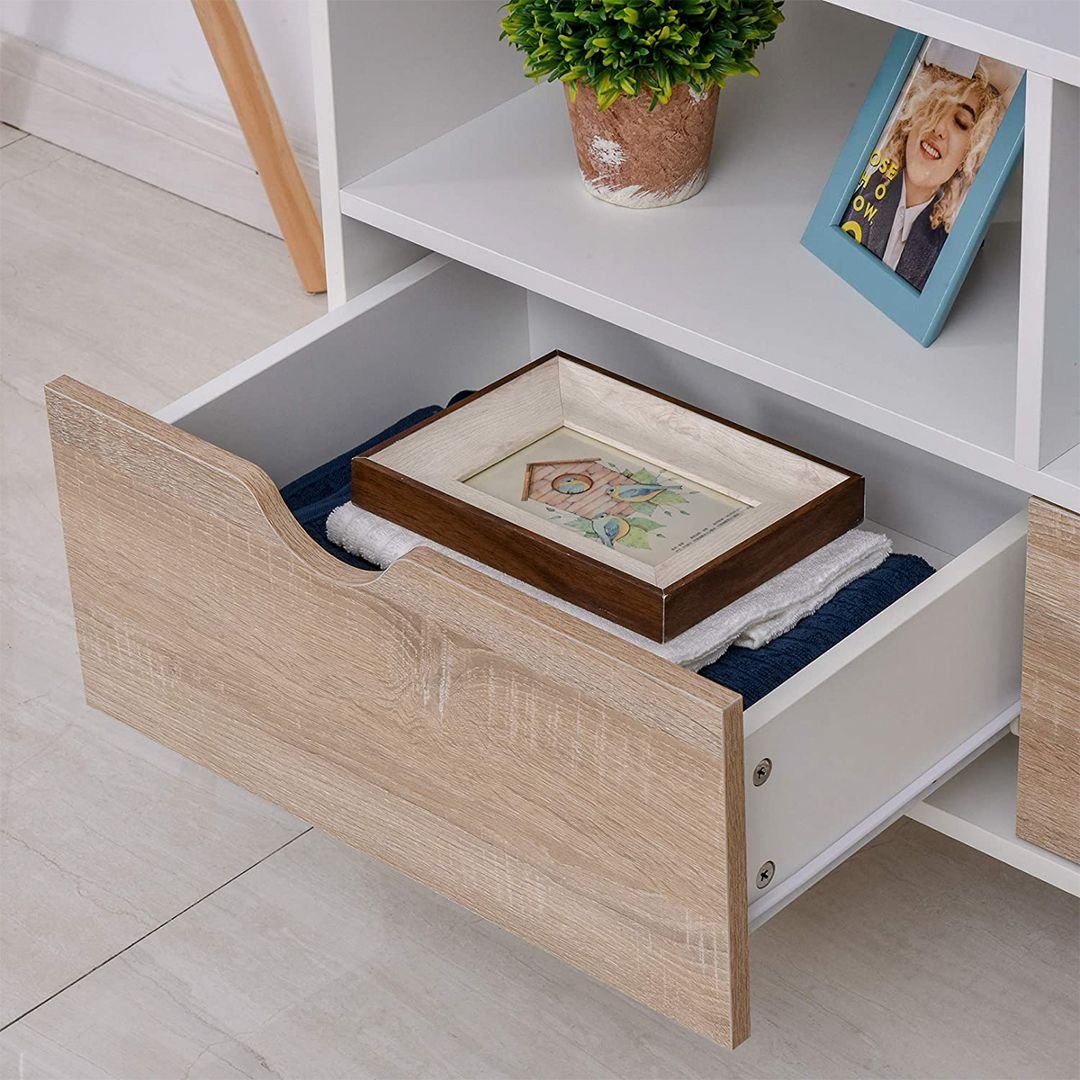 Kệ gỗ tivi phòng khách SMLIFE Teito