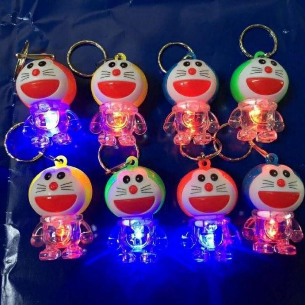 Móc khóa đoremon phát sáng-Móc khóa đèn LED phát sáng siêu đẹp