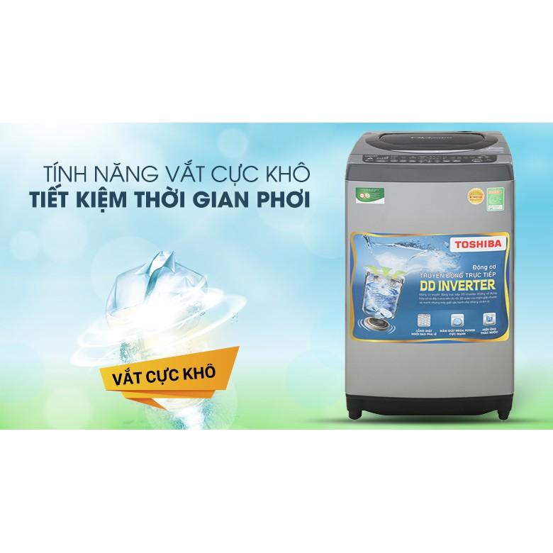 Máy giặt Toshiba Inverter 9 Kg AW-DJ1000CV- Hàng Chính Hãng - Chỉ Giao tại TPHCM