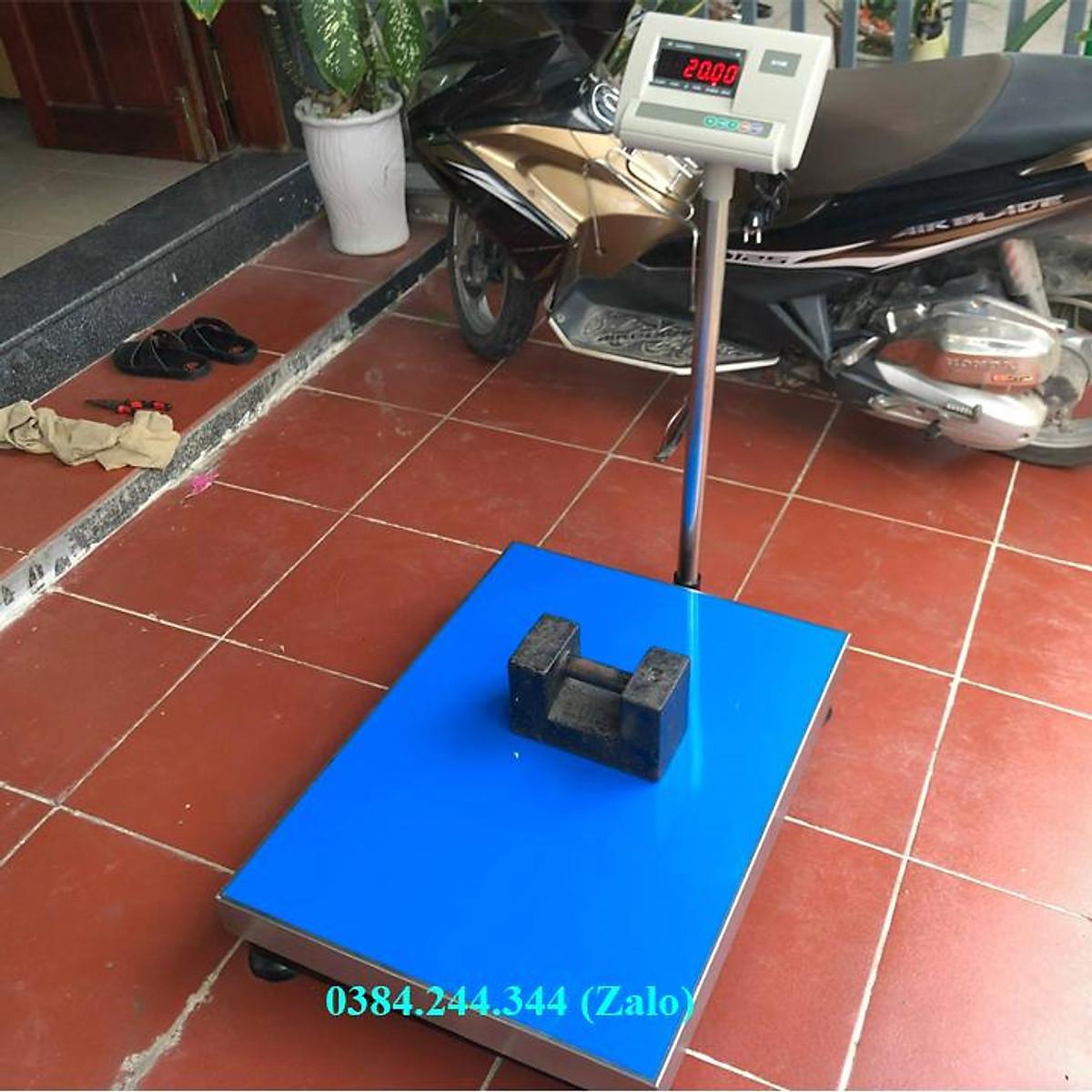 Cân bàn điện tử thông dụng Yaohua A12E, Mức cân 500kg, độ chia 0.1kg, Bàn cân kích thước 60x80cm (rộng x sâu)