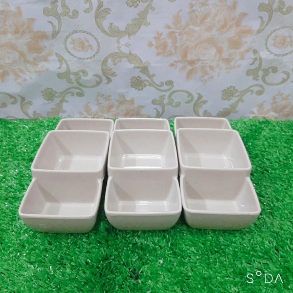 Chén đựng nước chấm,gia vị nhựa Melamine màu Nâu nhiều Size