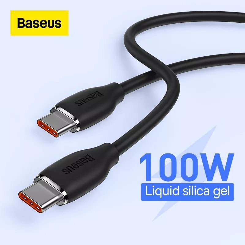 Cáp Sạc Nhanh Type-C to Type-C 100W Baseus Jelly Liquid Silica Gel Fast Charging Data Cable ( hàng chính hãng )