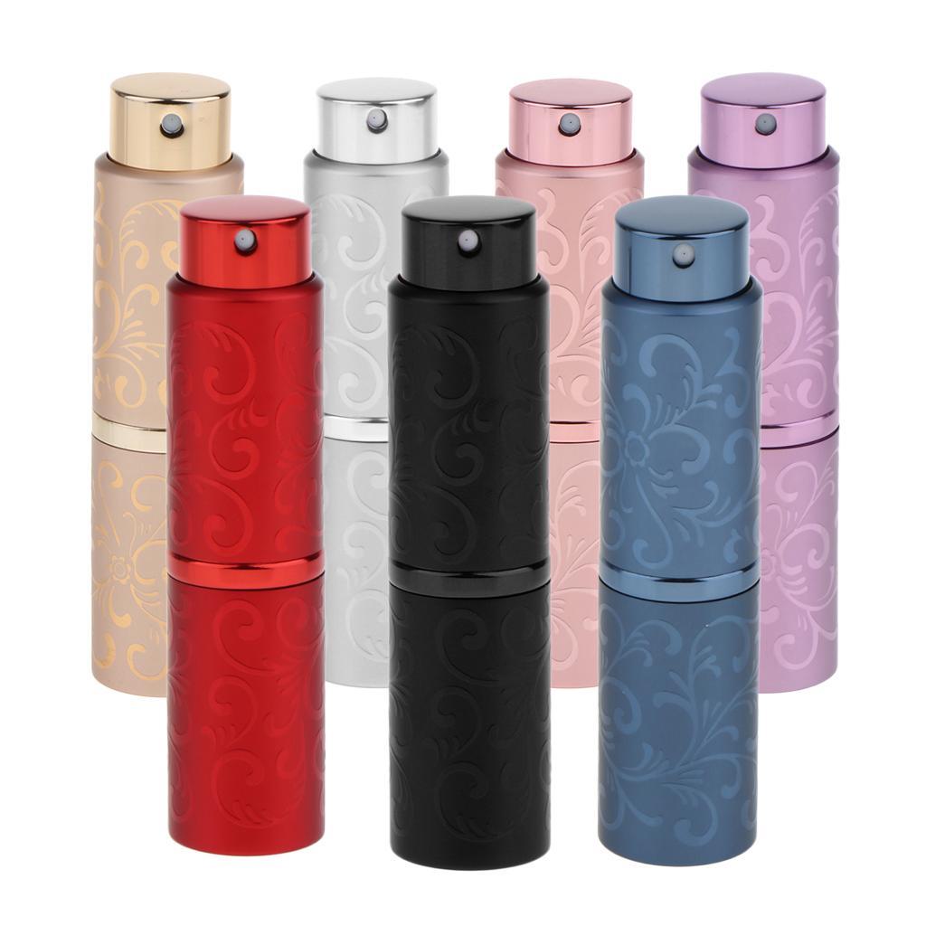 Portable 10ml Refillable Perfume Atomizer Empty Bottle Pump Scent Spray Case