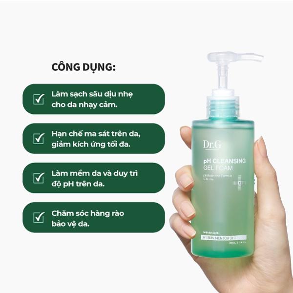Dr.G Gel rửa mặt PH Cleansing Gel Foam 200ml