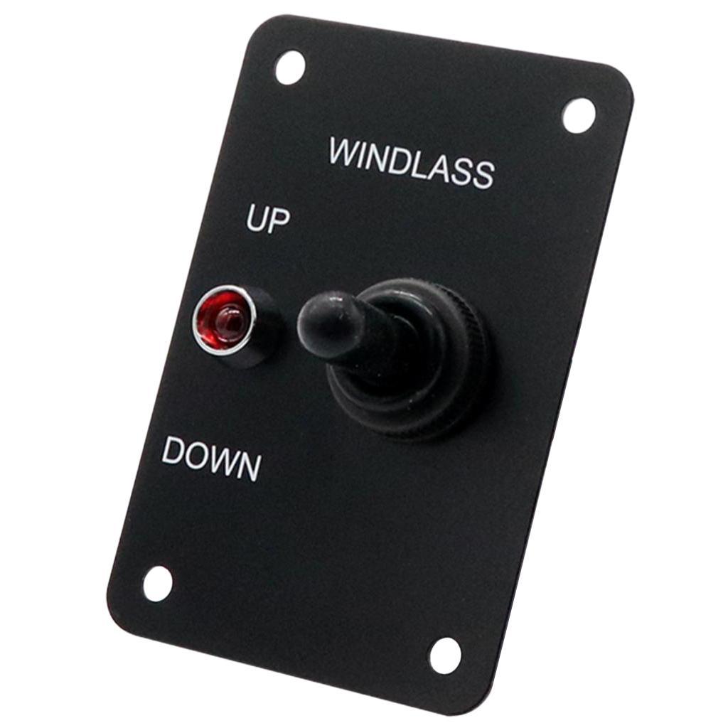 Anchor Windlass Up Down Toggle Switch Panel with LED Indicator