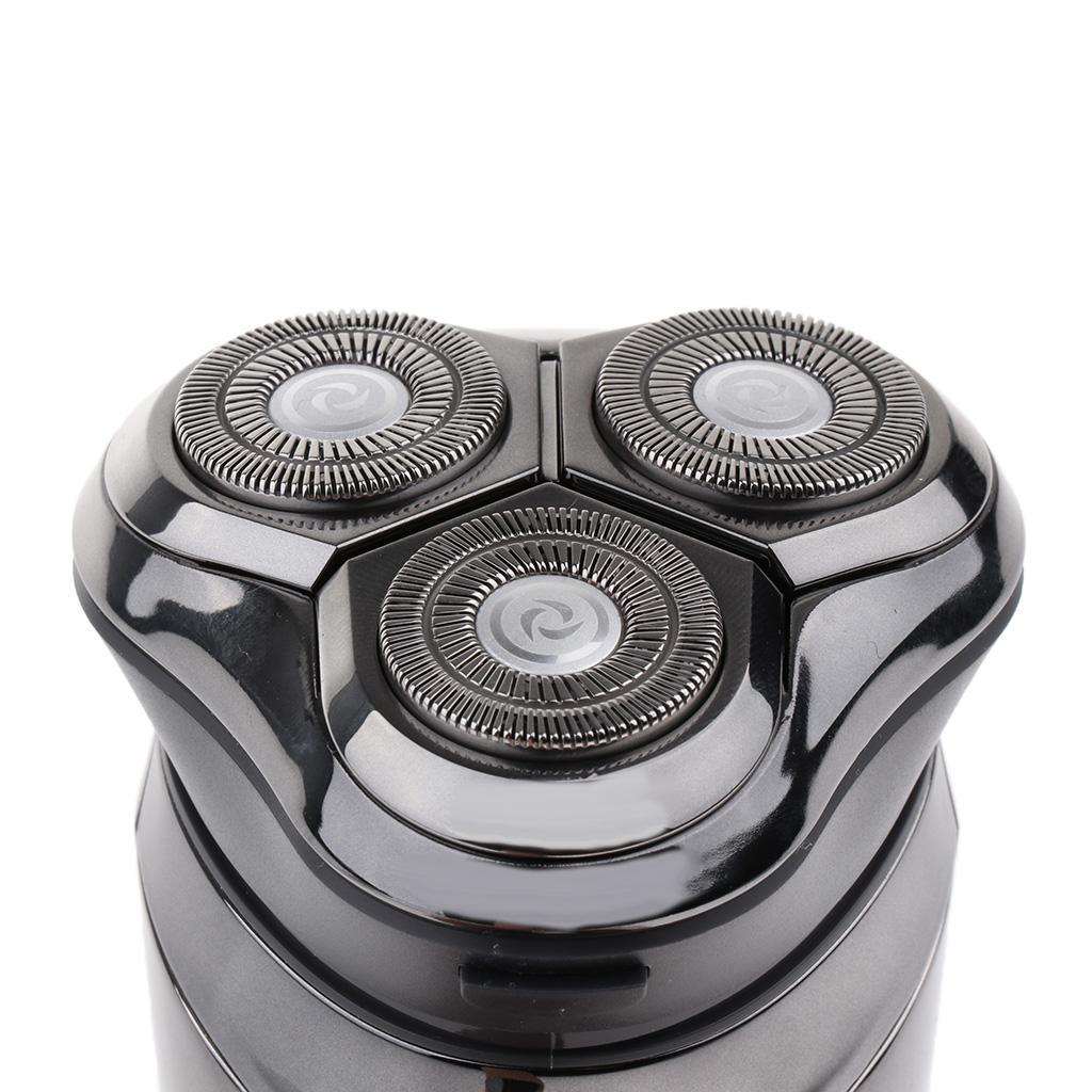 Rechargeable Waterproof Electric Shaver Wet & Dry Rotary Shavers for Men Electric Shaving with Pop-up Trimmer