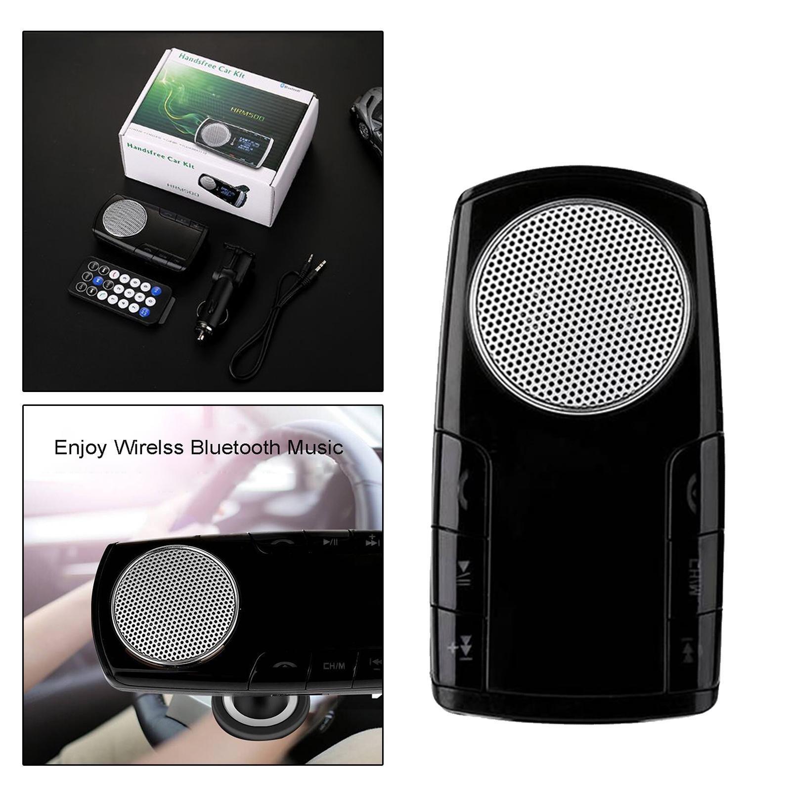 FM Transmitter Car Adapter MP3 Player Speaker with 1.4 '' Screen USB Port for Phone with Mic