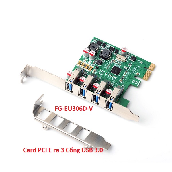 Card mở rộng 4 cổng USB 3.0 PCI-Express SYBA cao cấp