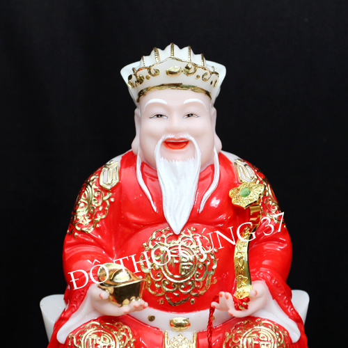THẦN TÀI THỔ ĐỊA MÀU ĐỎ - BỘT ĐÁ CAO CẤP - HÀNG NHẬP KHẨU
