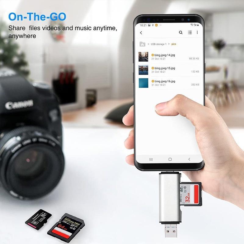 Đầu Đọc Thẻ Nhớ SD TF Micro USB 3.0 Cho Điện Thoại Xiaomi Android