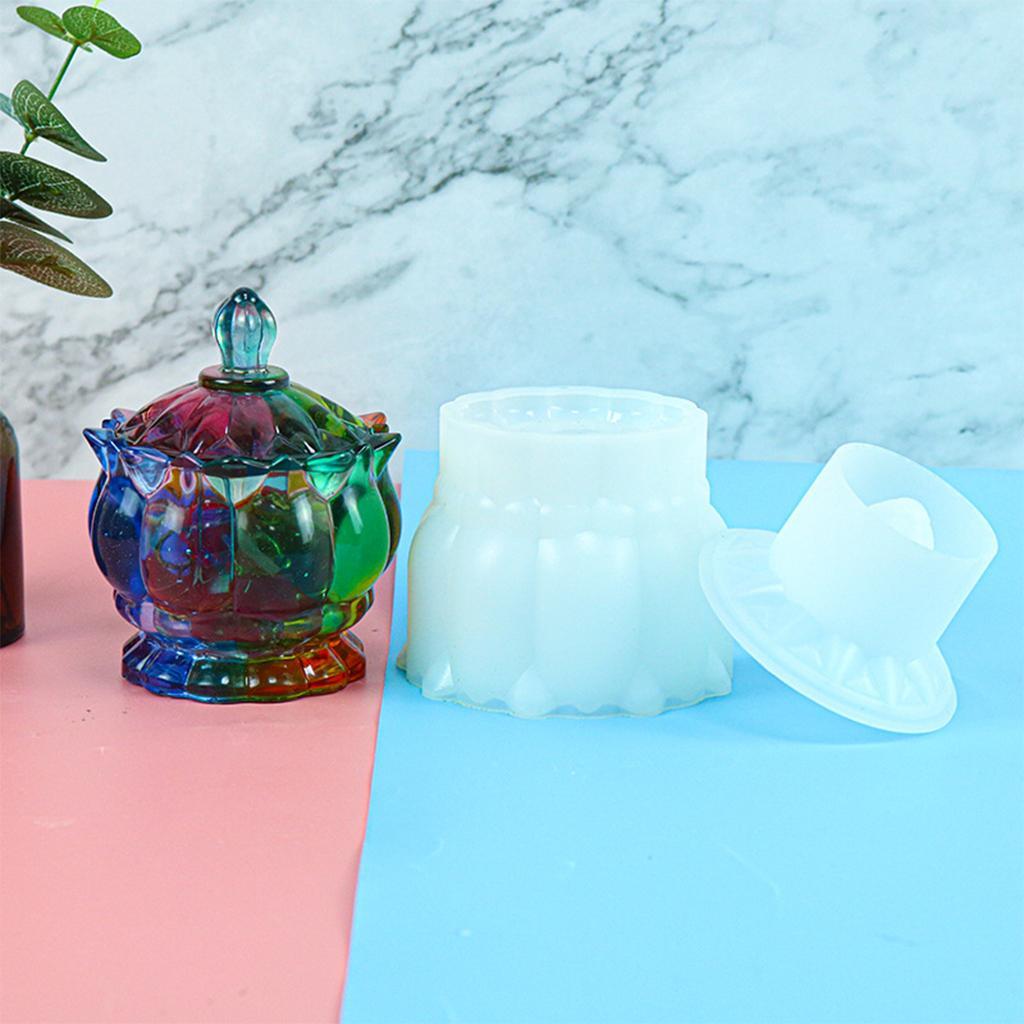 Silicone Mould Resin Jewelry Trinket Holder Box Ornament
