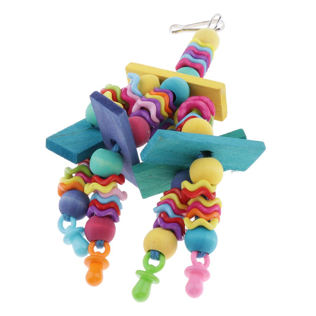 Parrot Chew Toy Cage Hanging Swing Rope Parakeet Cockatoo Budgie Macaws