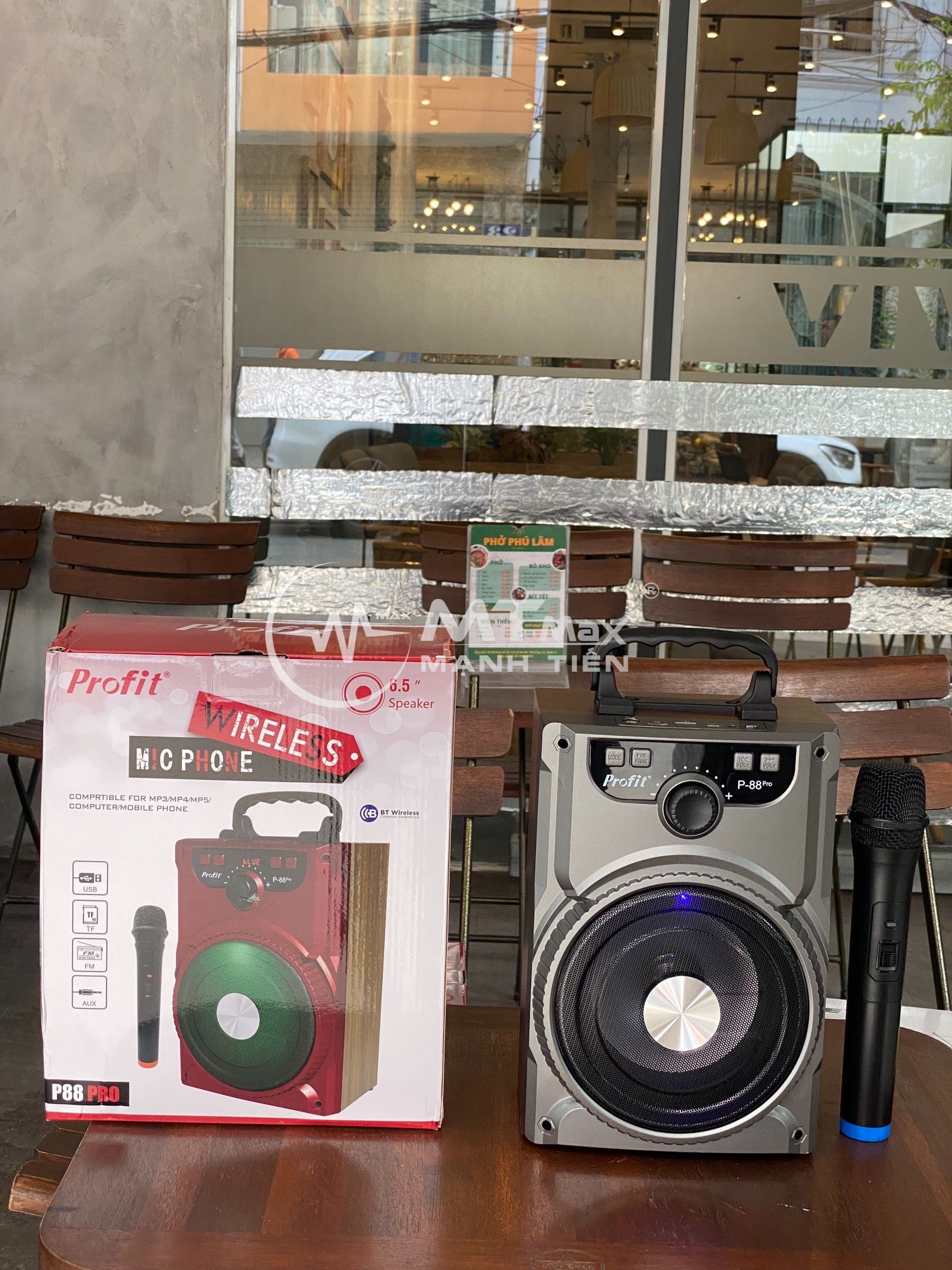 Loa karaoke P88 PRO âm thanh to rõ có kèm micro không dây- Chuyên nghe nhạc, karaoke gia đình, trợ giảng, đi chơi, du lịch, âm thanh tốt