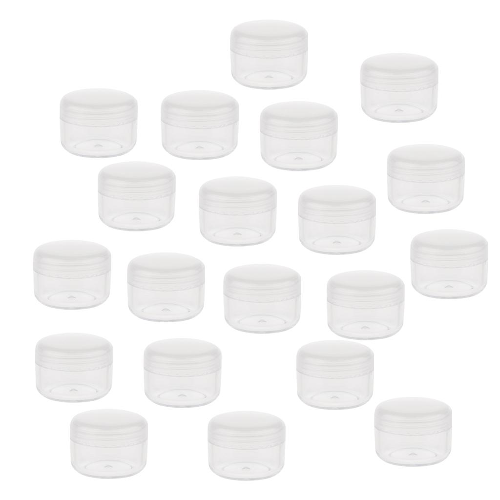 Small Plastic Cosmetic Cream Jars Pots Empty Cosmetic Containers with Lids 5g