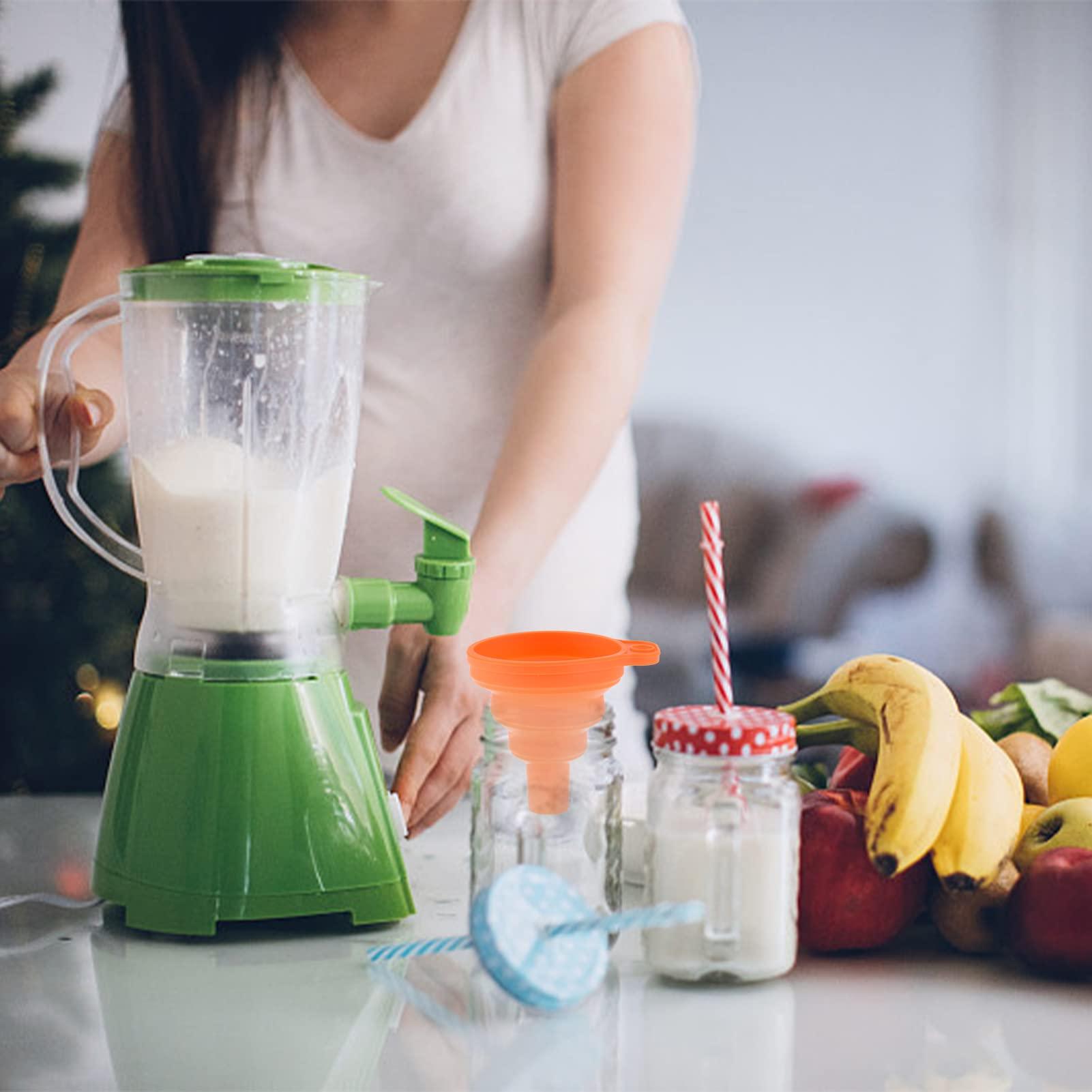 Nhà bếp phễu silicon, 5 miếng phễu lớn và phễu nhỏ bộ thiết bị nhà bếp có thể gập lại