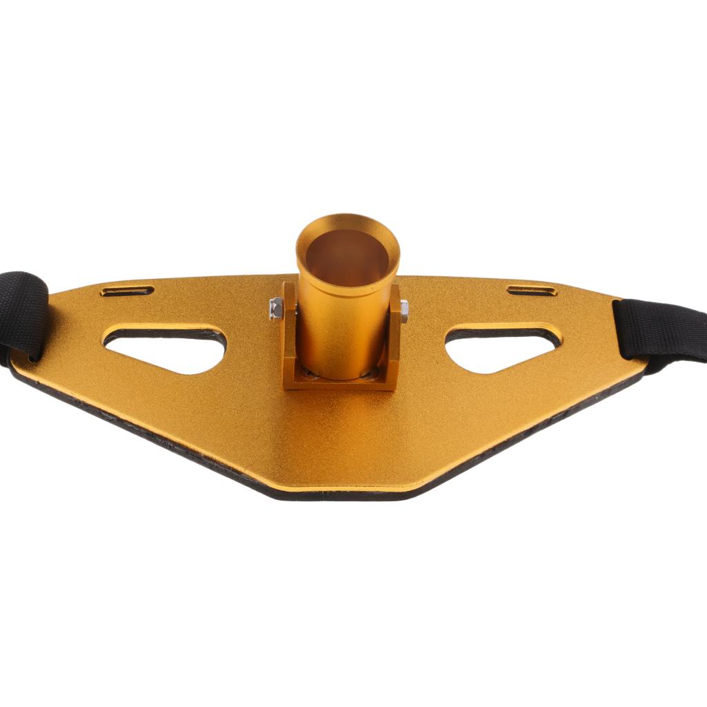 Fishing Fighting Belt Stand-up Heavy Duty Gimbal Padded Rod Holder Gold