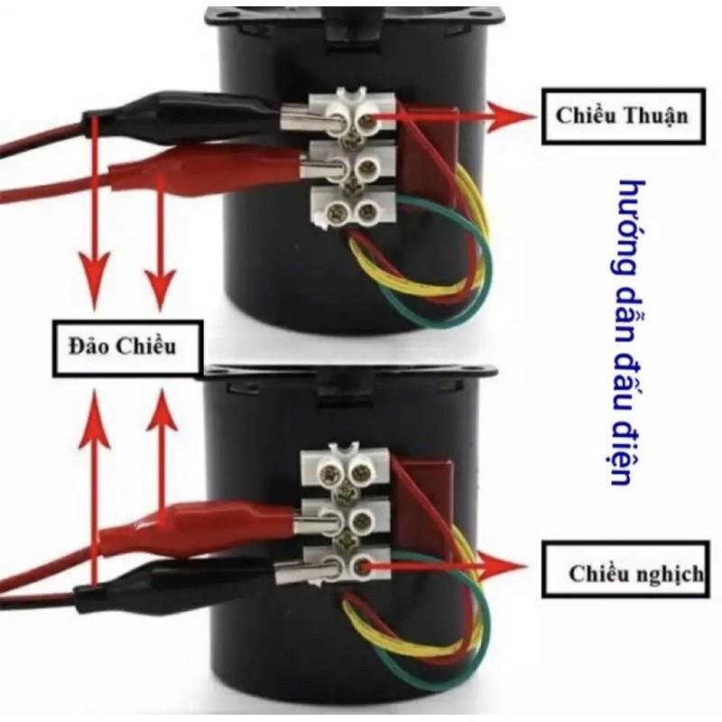 Mô Tơ Giảm Tốc 220v -40w + Bộ Chế Máy Nướng 9 Xiên