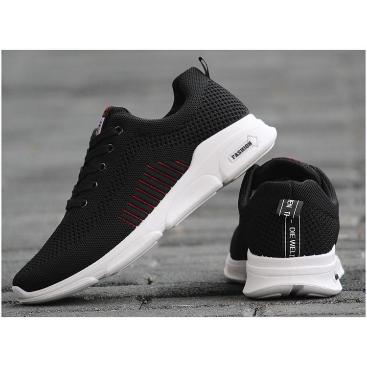 Giày Sneaker Nam Màu Đen Hàn Quốc - Q26