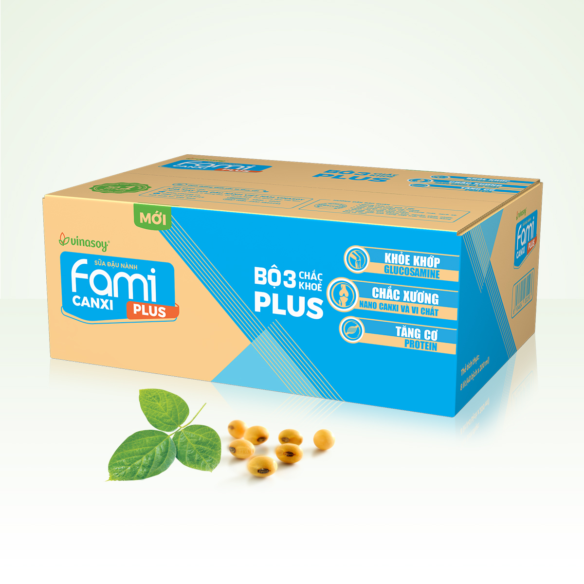 Thùng sữa đậu nành Fami Canxi Plus bịch