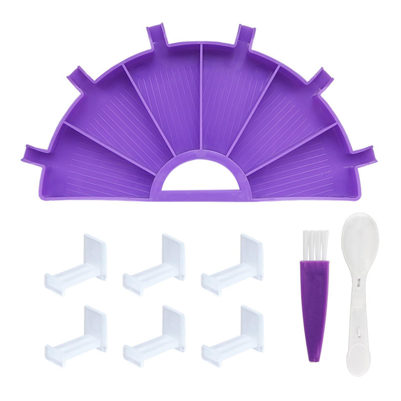 5D Diamond Paintings Accessories, Container Organizer Rhinestone Plate Tray Diamond Cleaning Brush Diamond Paint Tray Holder, DIY Craft