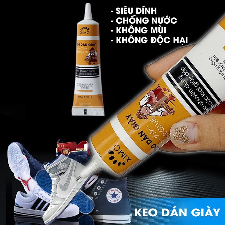 Mẫu keo dính giày SUPER GLUE XIMO cao cấp