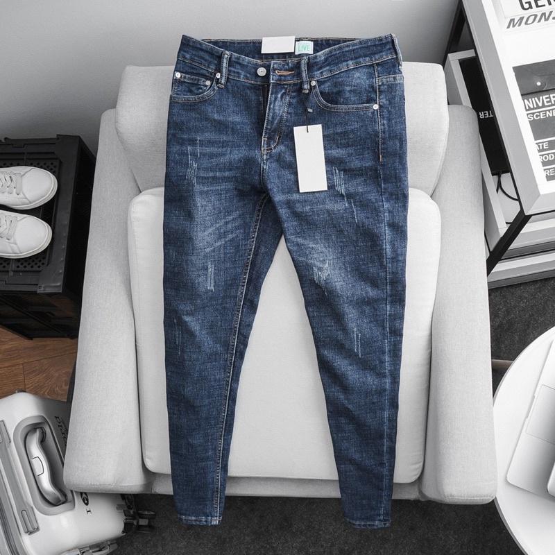 - Quần jean nam cao cấp slimfit chuẩn dáng xuất khẩu xanh rêu