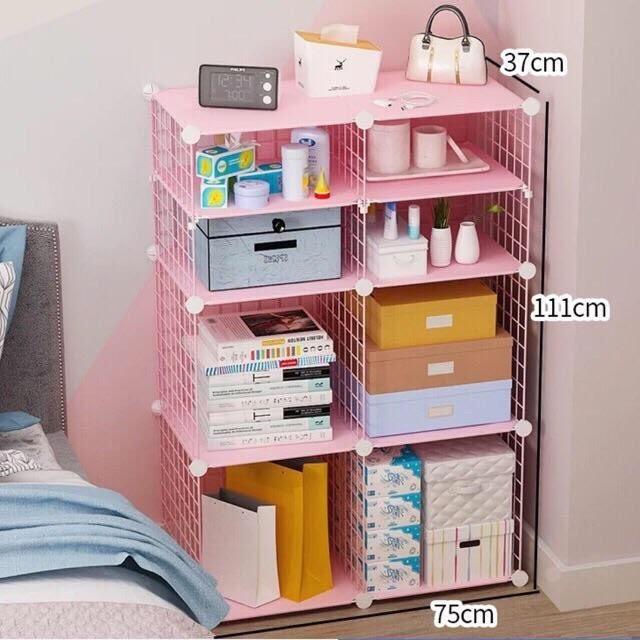 Tấm Lưới Lắp Ghép Kệ Tủ Tab Đầu Giường, Decor Phòng Ngủ Đa Năng