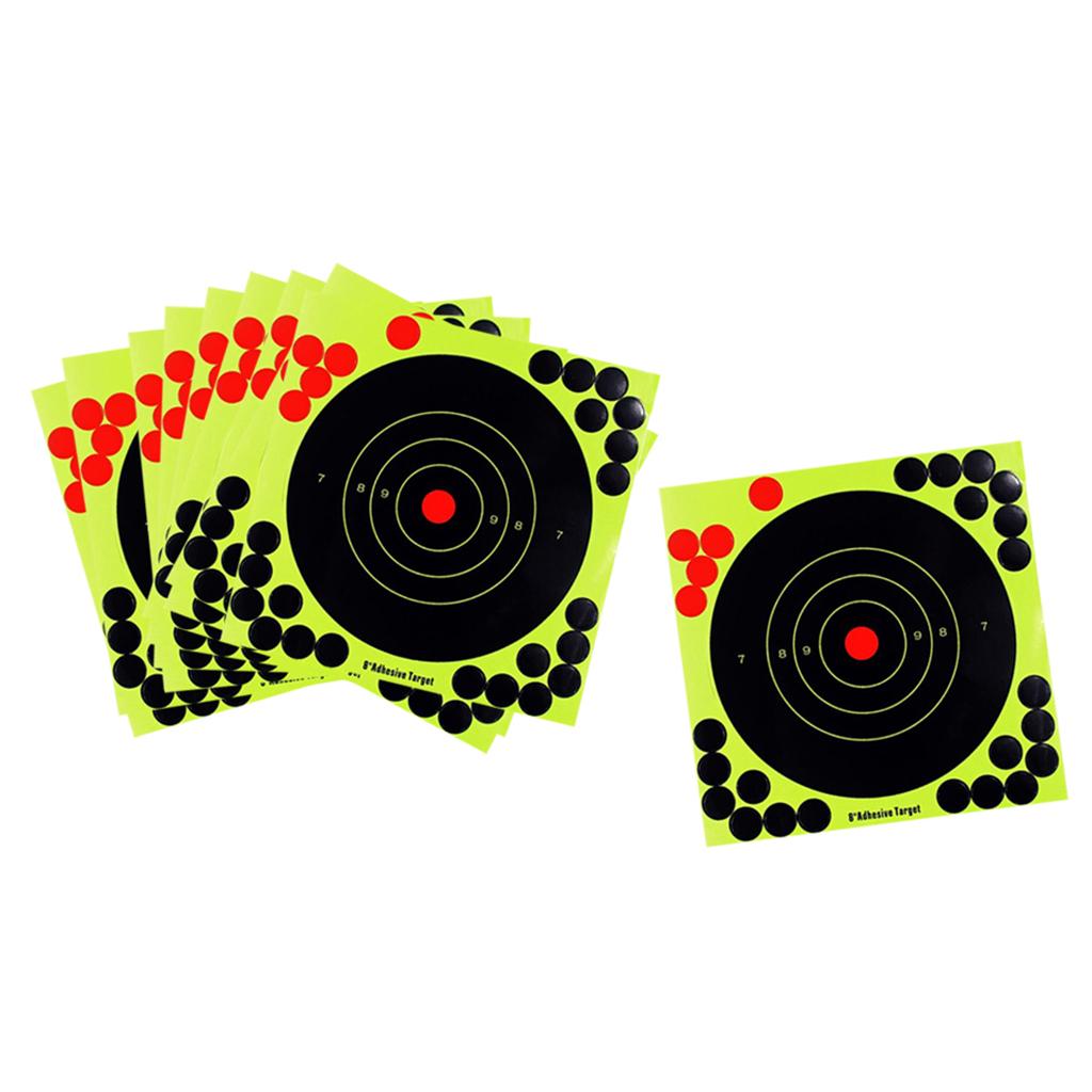 6x10 pcs Splatter Reactive Self Adhesive Shooting Targets Gun Rifle Pistol