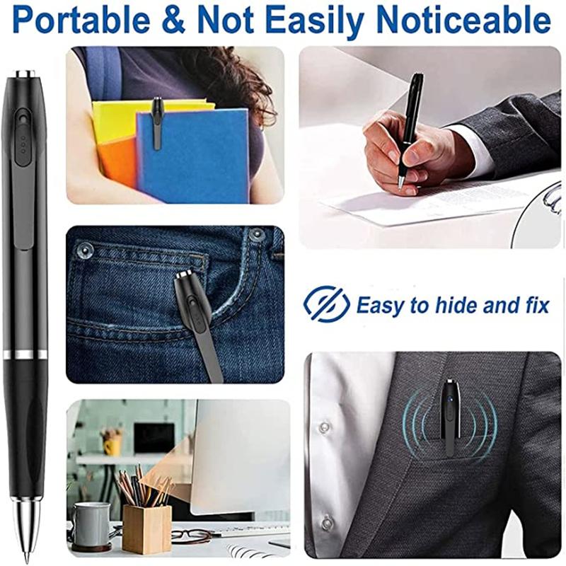 1080p HD Mini Secret Pen Camera camera di động DV DVR Micro Digital IP máy quay âm thanh âm thanh Video Recorder Màu sắc: màu đen
