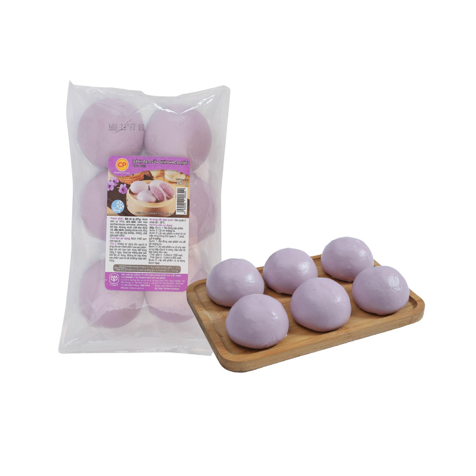 - Bánh bao sữa nhân khoai môn 390gr