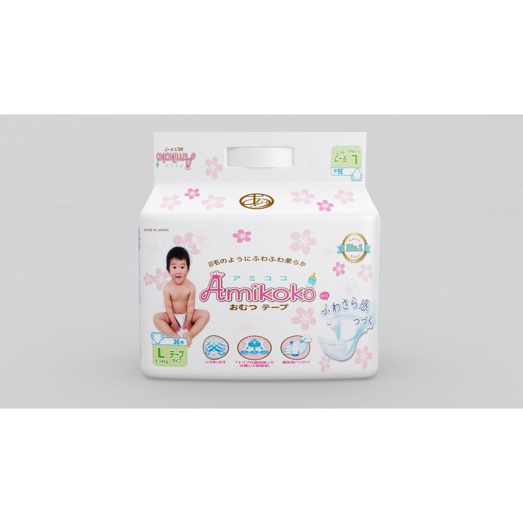 Bỉm - Tã dán Amikoko size L 36