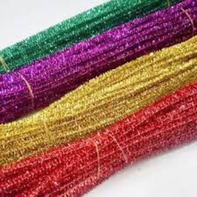 10 cọng kẽm xù kim tuyến tạo hình