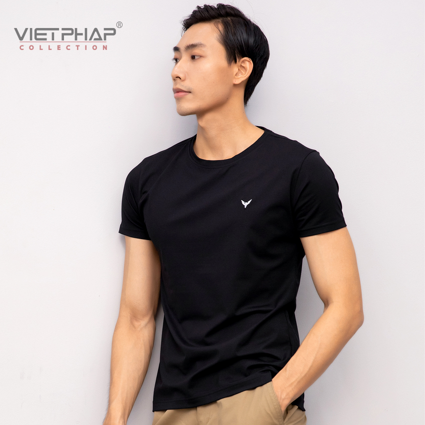 Áo Thun T-shirt Nam Cao Cấp VIỆT PHÁP/ Form Body - Chất liệu Cotton co giãn 4 chiều, thấm hút mồ hôi tốt 503