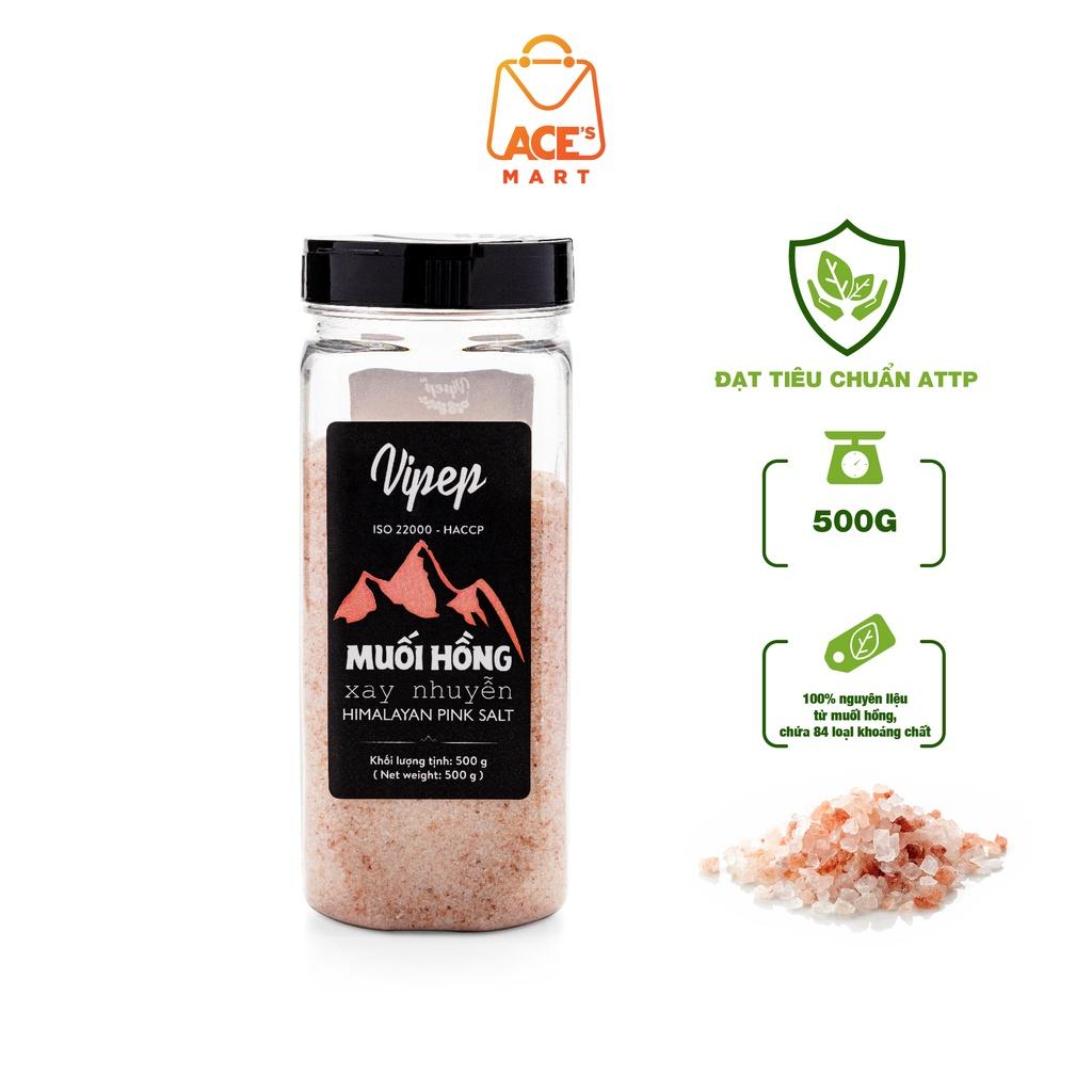 Muối hồng Himalaya Vipep xay nhuyễn, nhiều khoáng chất dinh dưỡng tốt cho sức khỏe (250g-1,1kg)