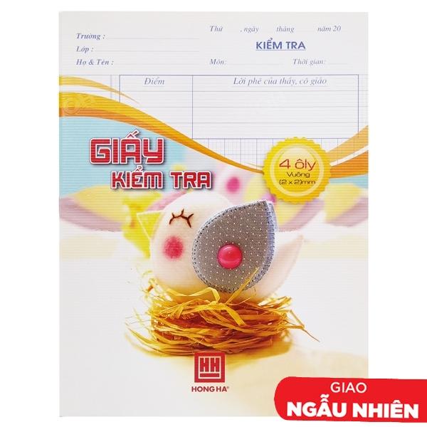 Tập Kiểm Tra Hồng Hà 4 Ôly 80 Trang 4923 (Mẫu Bao Bì Giao Ngẫu Nhiên)