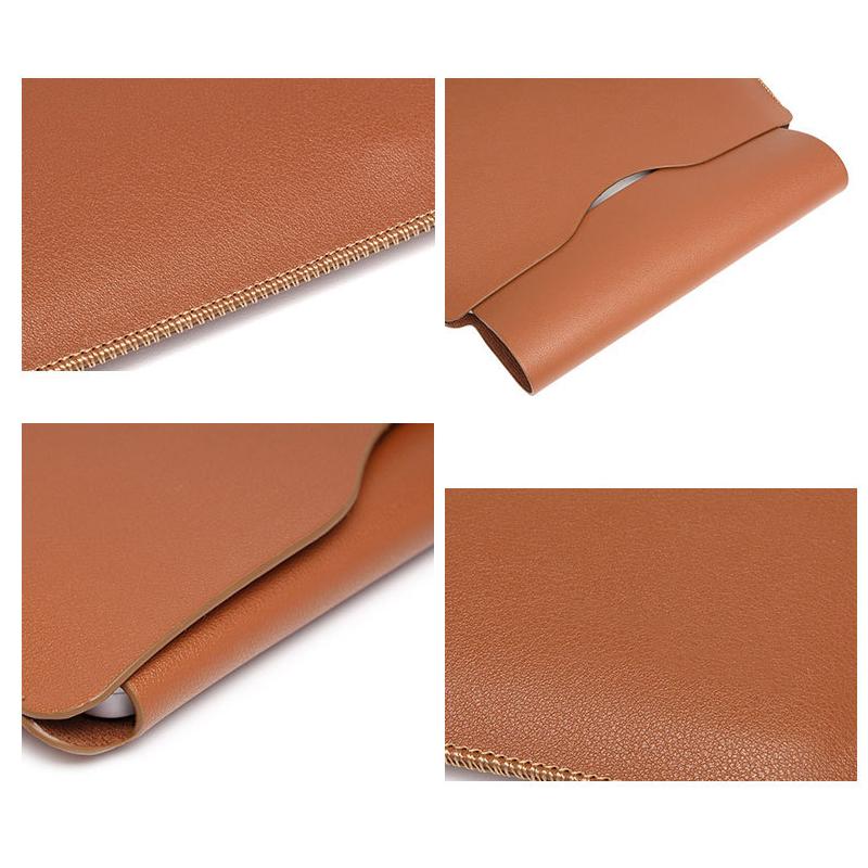 PU Laptop Cho Macbook Air 13 2020 M1 A2337 Pro A2338 Laptop Túi Chống Nước Funda Bao Da Máy Tính Máy Tính túi 15 12 11 Inch