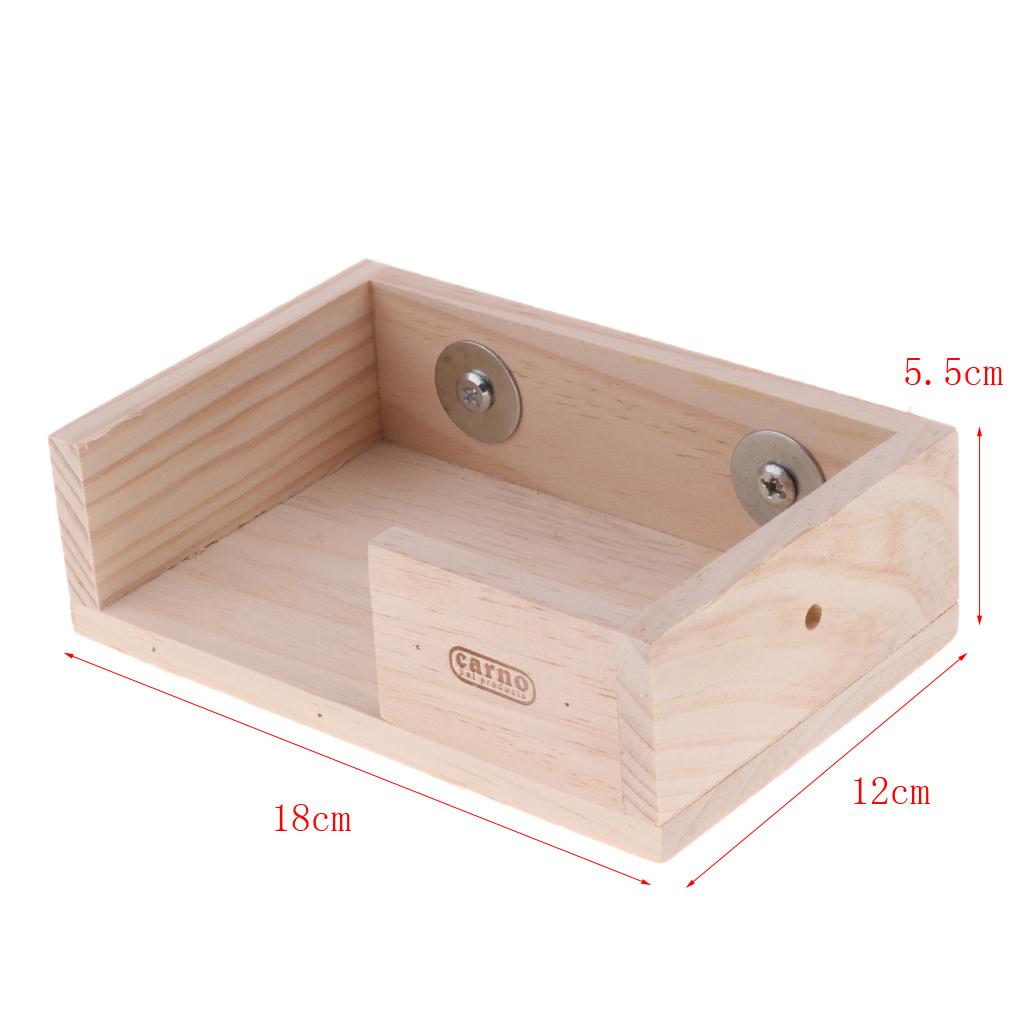 Pet Wooden Platform Stand Toy Hamster Perches For Bird Parrot Cage
