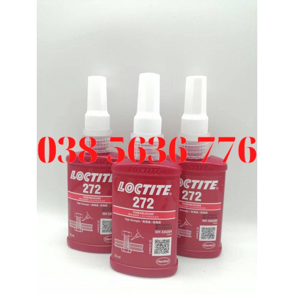 Keo Khóa Ren 272 Henkel Loctite Keo Kỵ Khí, Chịu Nhiệt Độ Cao, Keo Vít Kích Thước Lớn 50Ml