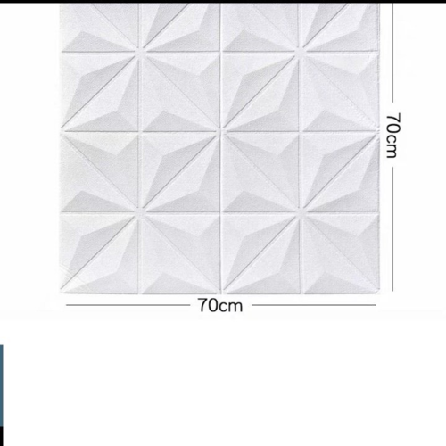 Bộ 10 Tấm Xốp Dán Tường Cổ Điển Kim Cương 70x70cm Sang Trọng, Lịch Lãm